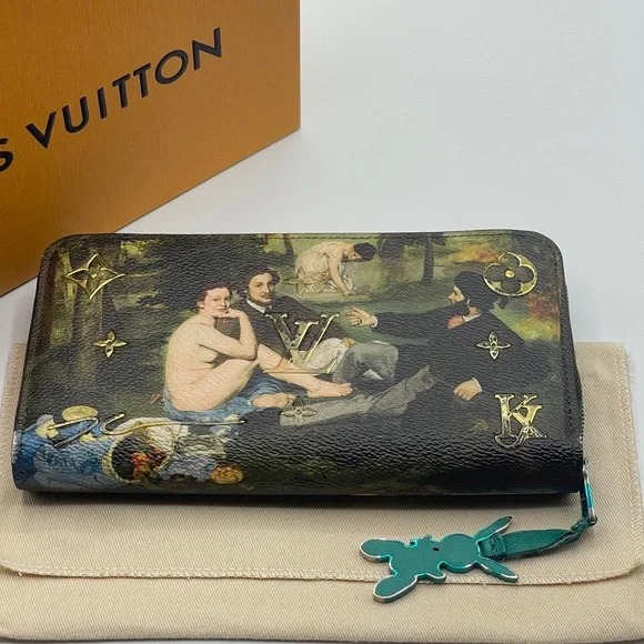 Louis Vuitton x Jeff Koons Masters Collection Manet Limited Edition Zippy Wallet - Picture 4 of 16